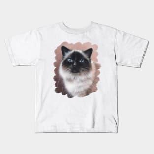 Birman Cat Painting Kids T-Shirt